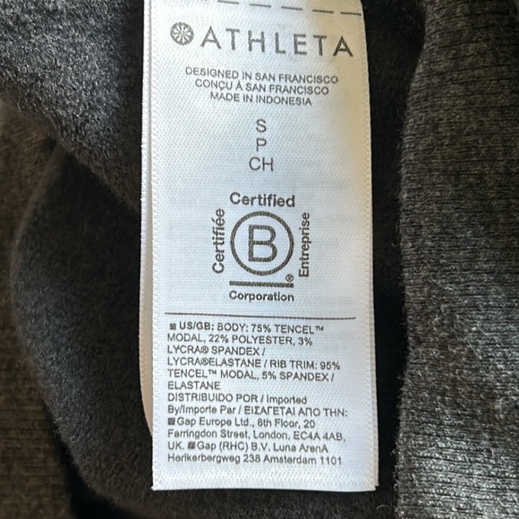 Athleta Purana V-Neck Wrap Sweatshirt NWT - Picture 7 of 8